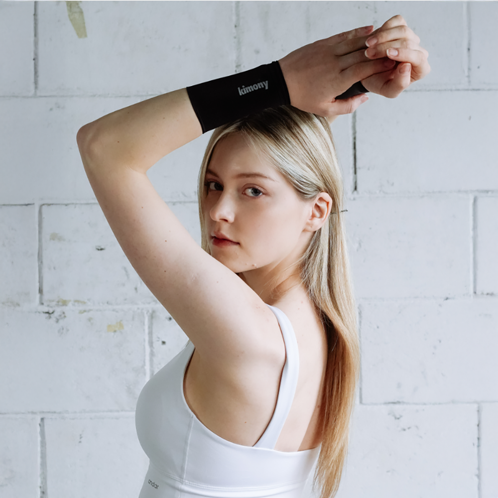 Kimony Compression Wrist Sleeves for Pain Relief & Support - Black KCW811 - Ideal for Typing, Gaming & Weightlifting