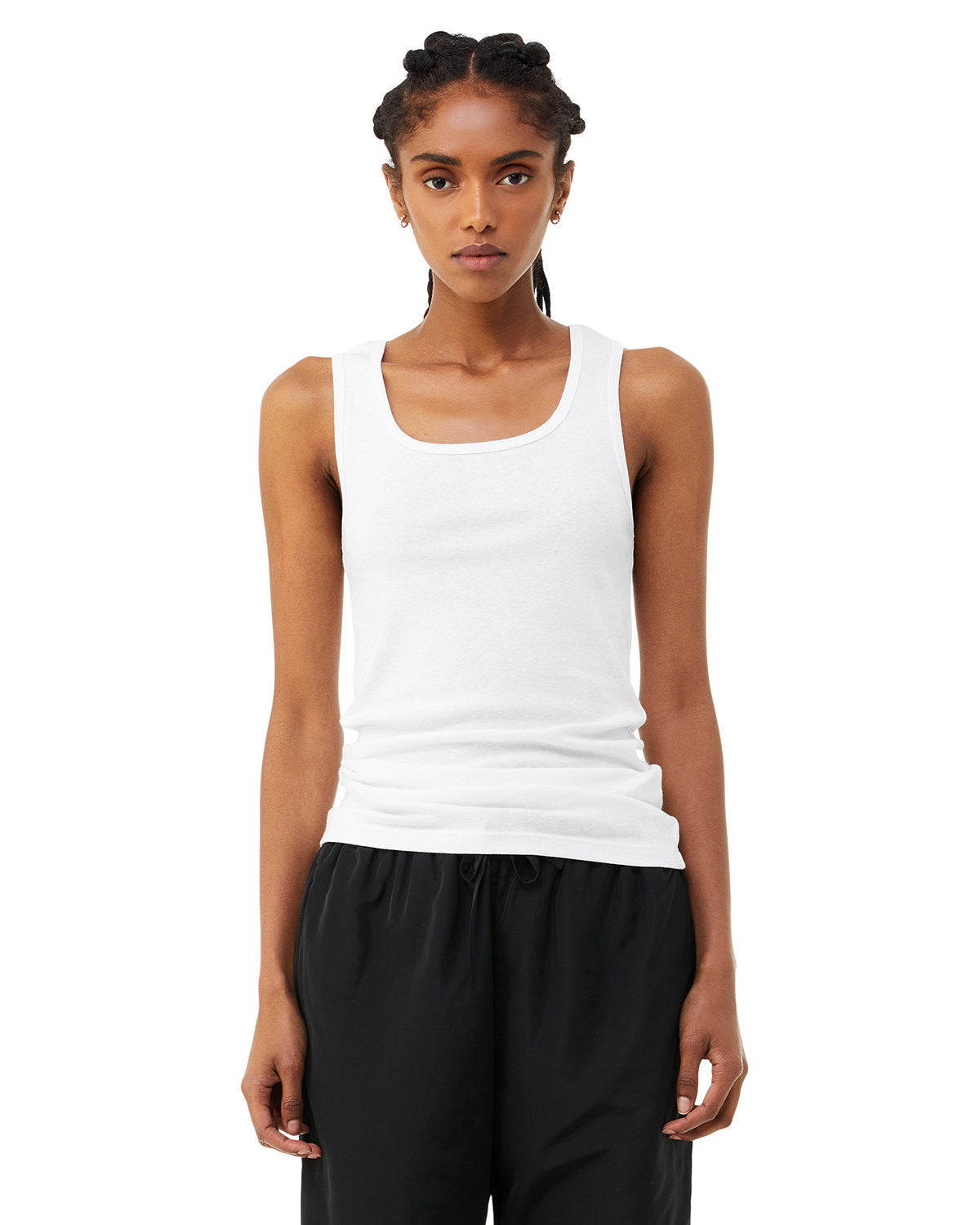 Bella + Canvas 1081 Women's Micro Ribbed Tank Top - Soft Stretchy Fitted Camisole for Layering, Yoga & Casual Wear