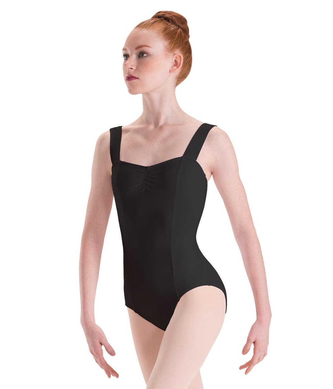 Motionwear Girls Ballet Leotard - Pinch Front Wide Strap Princess Dancewear for Toddlers & Kids | Perfect for Ballet Class, Recitals & Dance Performances