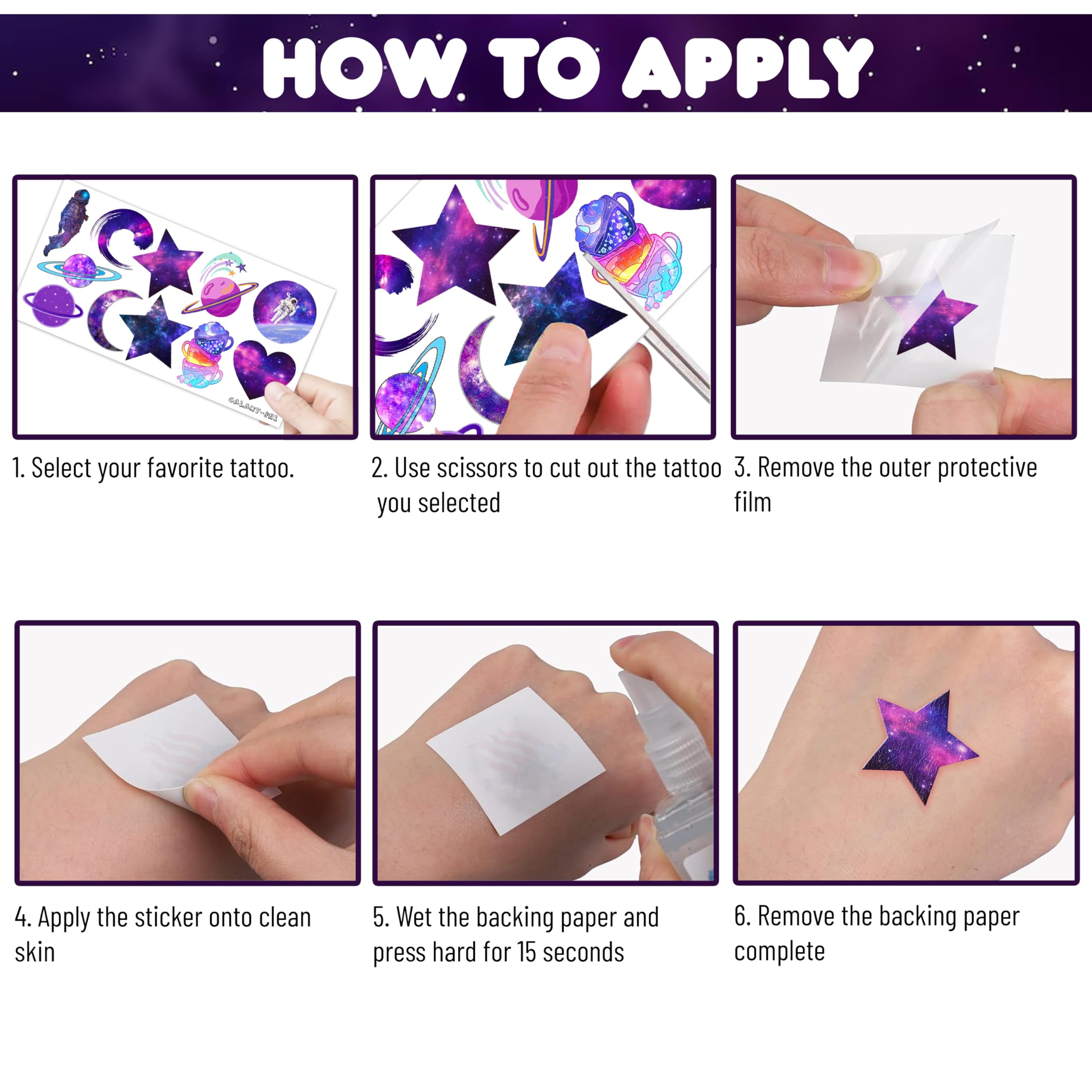 88PCS Galaxy Temporary Tattoos - Space Themed Party Decorations, Kids Birthday Favors, Classroom Rewards & School Prizes | Perfect for Space Birthday Parties, School Events & Gift Giving