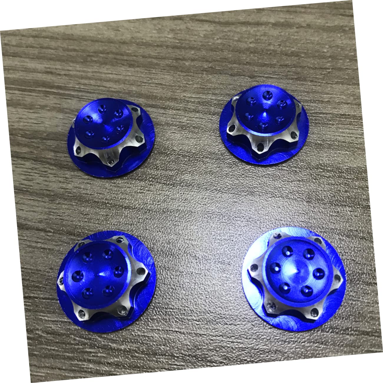 VICASKY 8-Piece Aluminum Alloy Wheel Hub Set for RC Crawler Cars - Durable RC Car Wheel Rims & Hub Covers for Off-Road Adventure, Rock Crawling & Trail Driving