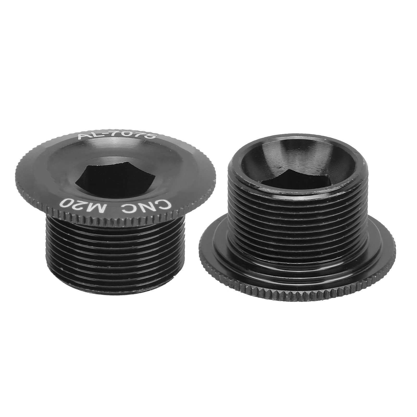 TeamSky Bike Crank Arm Bolts - Aluminum Alloy Bicycle Crank Cover & Shaft Axis Screw Nut Set for Cycling Maintenance and Repair | Perfect for Road Bikes, Mountain Bikes & BMX Upgrades