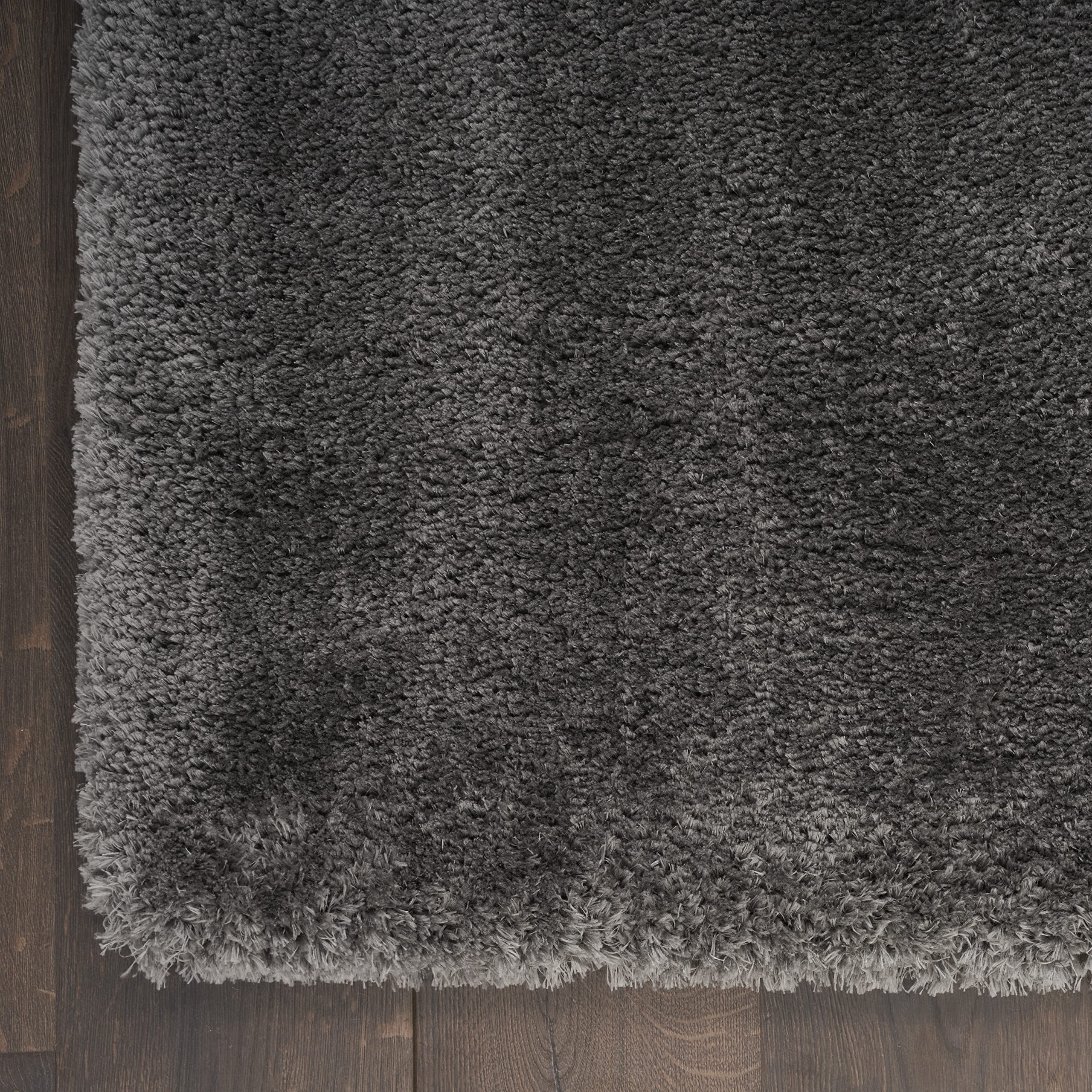 Nourison Premium Grey Shag Area Rug 9' x 12' - Soft Plush, Easy to Clean, Non-Shedding - Perfect for Bedroom, Living Room, Dining Room & Kitchen Decor
