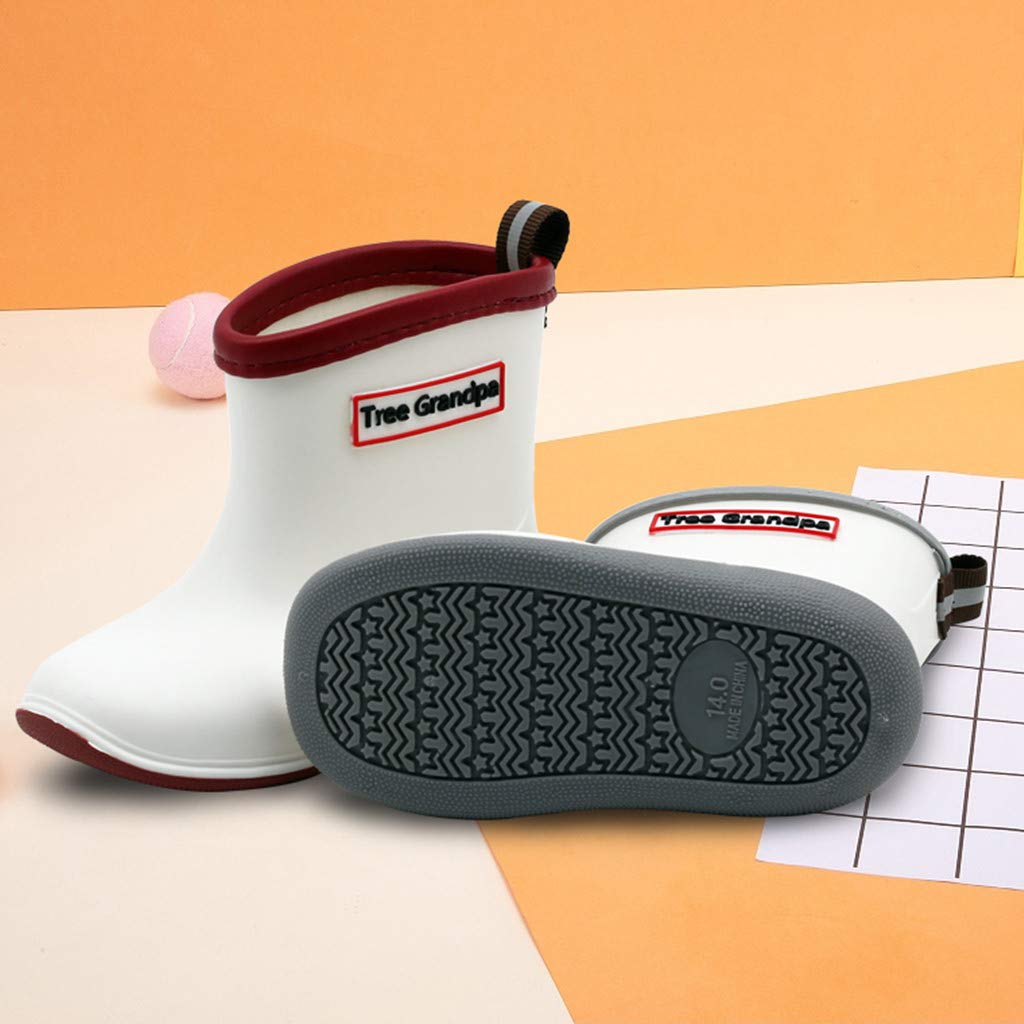 Toddler Rain Boots - Waterproof & Lightweight Baby Rain Boots for Boys & Girls - Easy On/Off Short Rain Boots for Kids - Perfect for Puddles, Playground & Outdoor Adventures