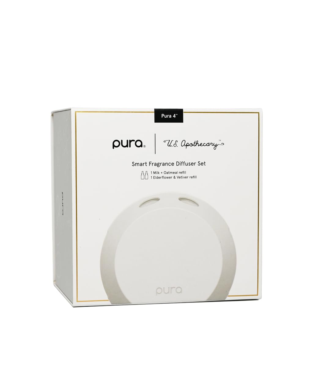 Pura BARR Co. Smart Home Fragrance Kit - Milk & Oatmeal, Elderflower & Vetiver Scented Diffuser for Living Room, Bedroom & Office Aromatherapy