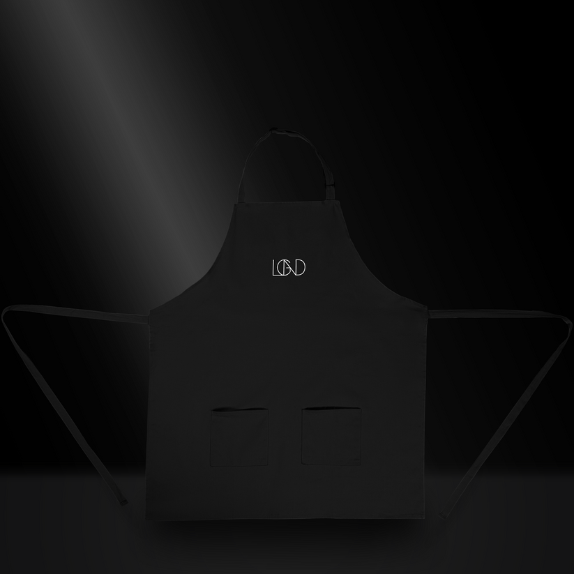 Chaun Legend Black Apron - Premium Kitchen Apron for Chefs & Cooking Enthusiasts - Ideal for BBQ, Baking & Home Cooking