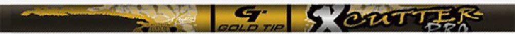 Gold Tip XCPROSN X-Cutter Pro Hunting Arrows - 1 Dozen (12 Count), Black Carbon Shaft, One Size - Perfect for Target Practice & Bowhunting Deer, Elk & Big Game