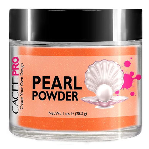 Cacee Pearl Powder Nail Art - #4 Neon Orange Nail Polish for Gel & Acrylic Nails | Long-Lasting & Vibrant Color | Perfect for Summer, Parties & Salon Use
