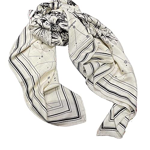 WSPDSD Pegasus Wool Scarf for Women - Versatile Fashion Bib Neck Wrap, Hand-Rolled Warm Shawl, Large Square Scarf for Spring & Autumn - Perfect for Office, Travel and Outdoor Activities