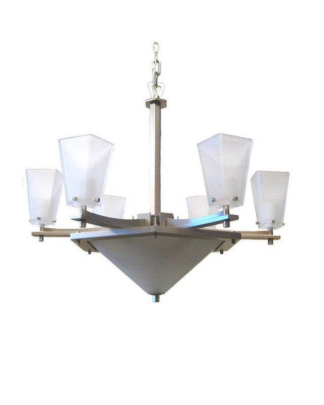 Kalco Lighting 4459 SN 9-Light Chandelier in Satin Nickel Finish - Elegant Dining Room & Foyer Lighting Fixture for Modern Homes