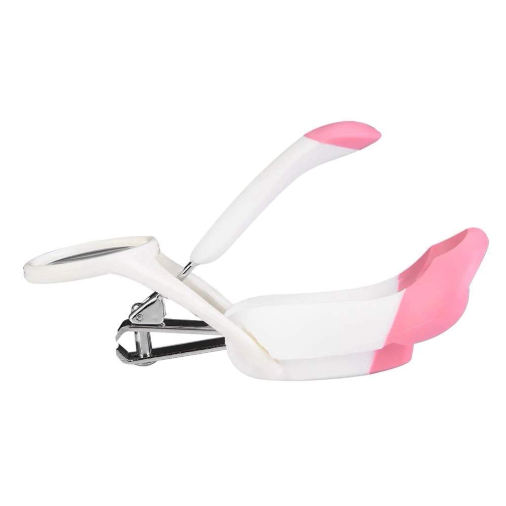 LAFILLETTE Pink Baby Nail Clipper with Magnifying Glass - Safe & Easy Infant & Toddler Nail Care Tool for Newborns - Perfect for Travel & Home Grooming