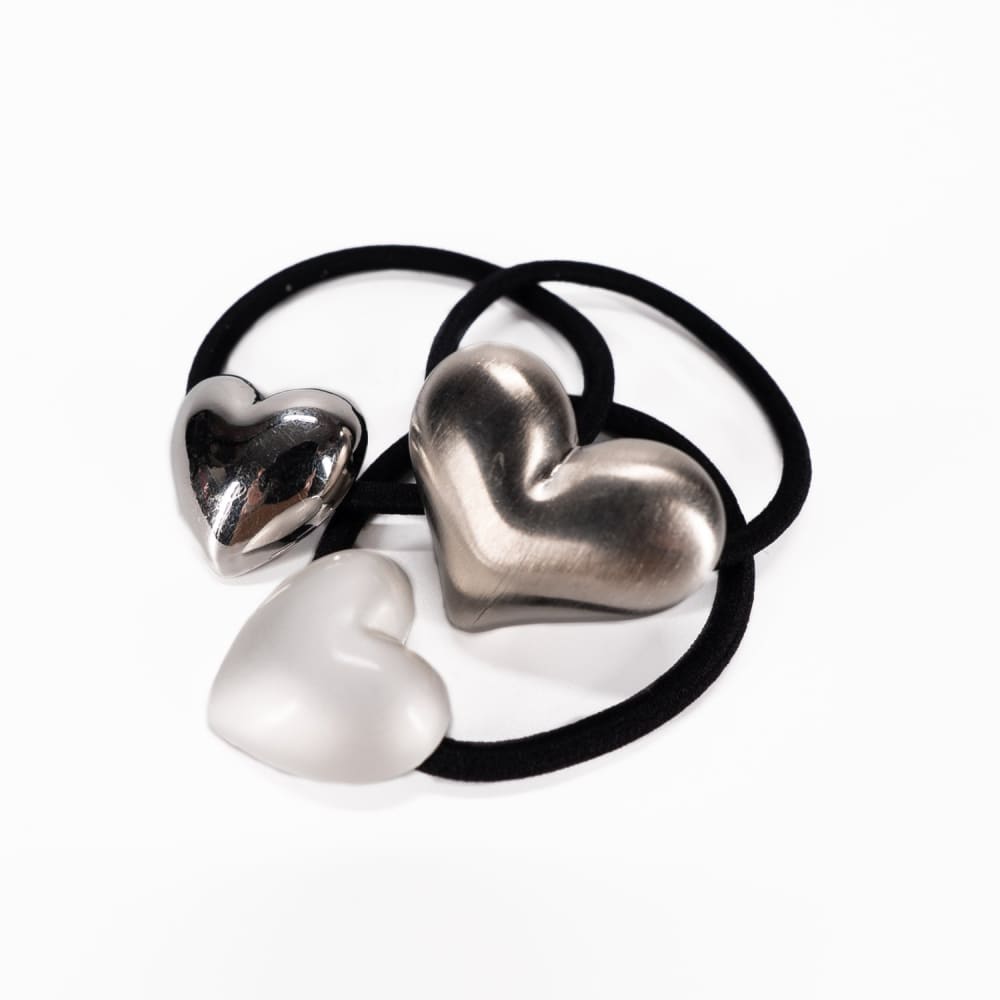 Goth Girl 3 Heart Bracelet Set - Dark Aesthetic Jewelry for Women | Perfect for Halloween, Gothic Fashion & Alternative Style Outfits