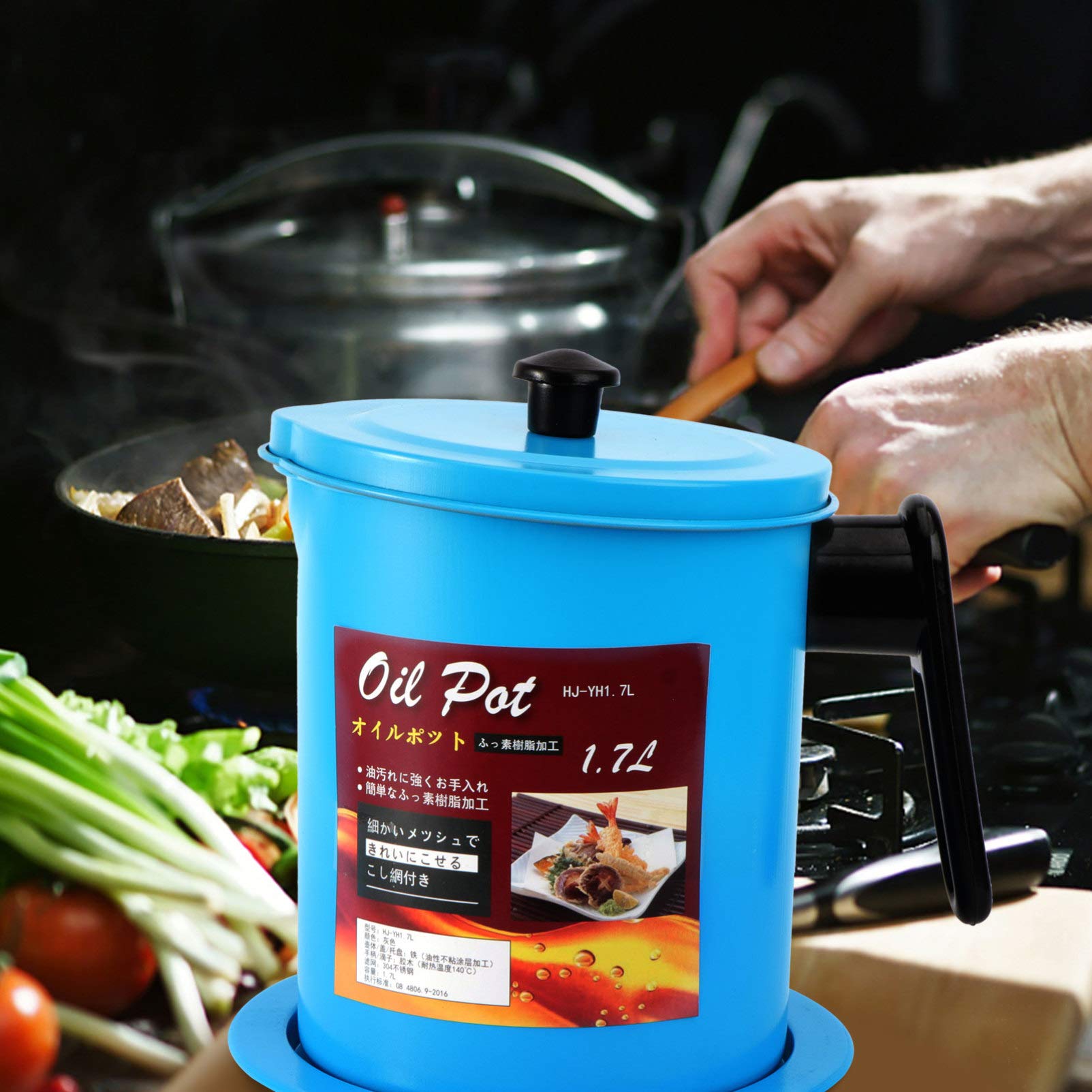 Premium Oil Dispenser Bottle with Strainer - Leak-Proof Kitchen Oil Storage Can for Cooking, Frying & Baking - Ideal for Olive, Vegetable & Coconut Oil