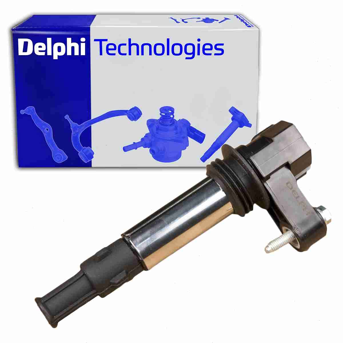 Delphi Ignition Coil Compatible with Saab 9-3 2.8L V6 2006-2009 - High Performance Spark Plug Wire Boot Replacement for Smooth Engine Start & Acceleration - Perfect for DIY Auto Repair & Maintenance