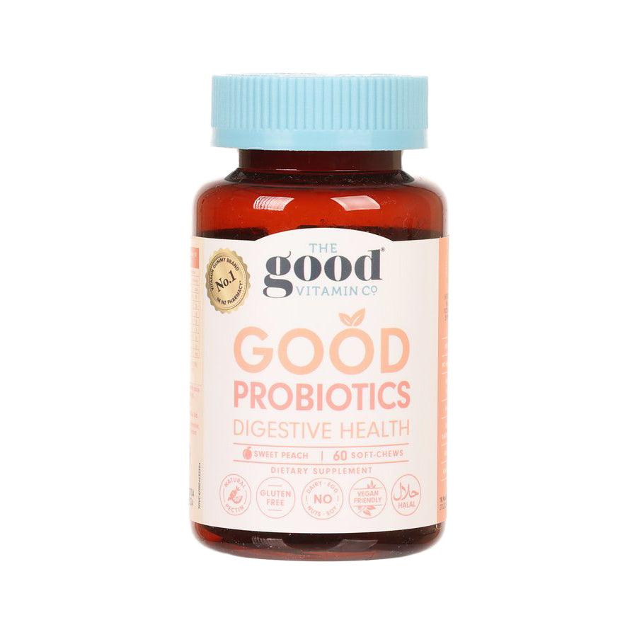 THE GOOD VITAMIN CO Probiotic Gummies for Digestive Health & Gut Support - 60 Count | Delicious Dietary Supplement for Adults & Kids | Perfect for Travel, Work & Daily Wellness