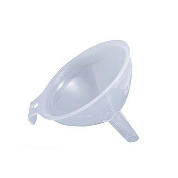 Entec Clear Plastic Funnel - Durable, BPA-Free Kitchen & Automotive Funnel for Easy Pouring - Ideal for Cooking, Oil Changes, and DIY Projects