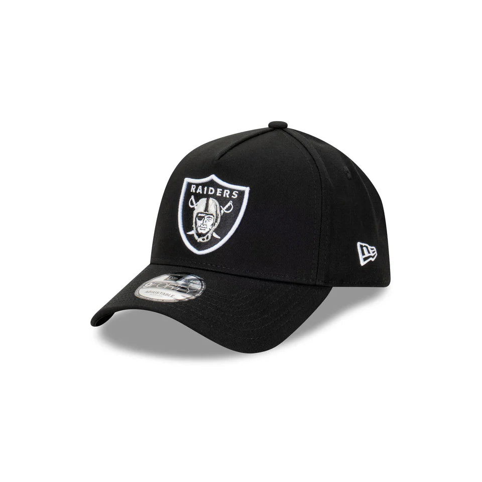 Las Vegas Raiders Black Official Team Color 9FORTY Snapback Hat by New Era - Perfect for NFL Games, Tailgating & Fan Apparel