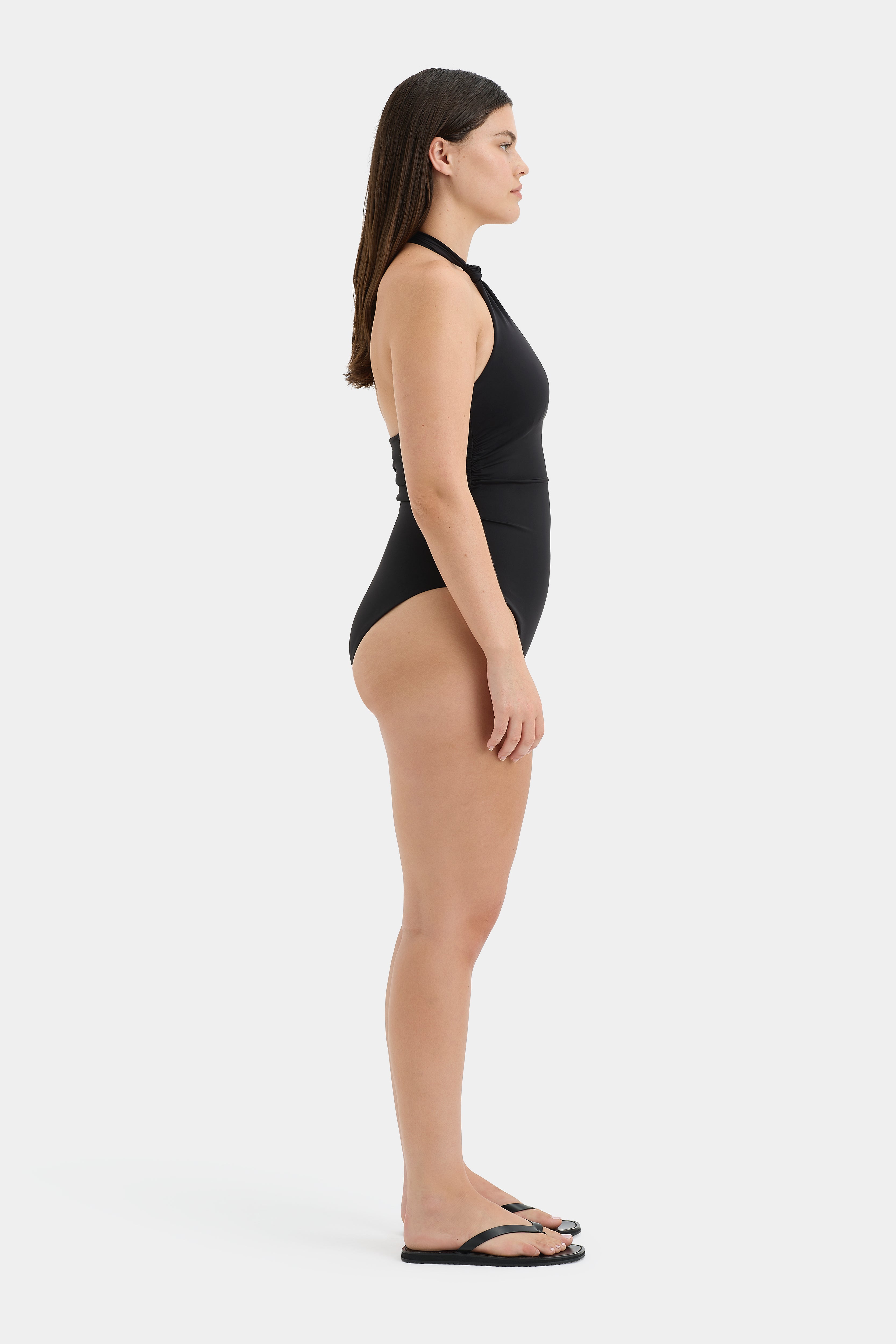 Clarita Knot One Piece Swimsuit - Sexy High Waisted Bikini Bottom & Halter Top for Women - Perfect for Beach, Pool, Vacation & Summer Outfits