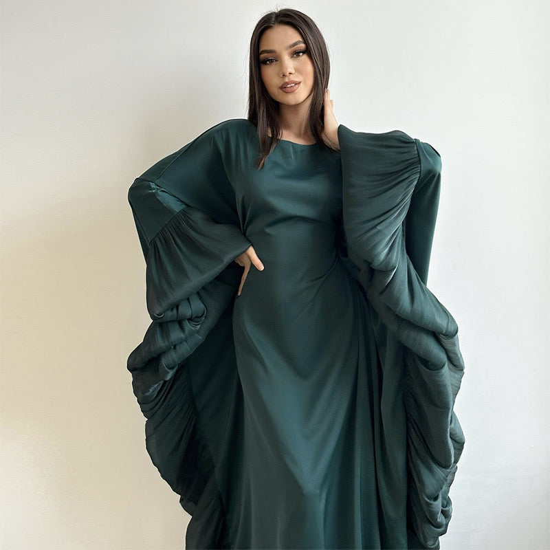 Elegant Glinda Butterfly Abaya for Women - Modest Islamic Prayer Dress - Perfect for Eid, Ramadan & Special Occasions