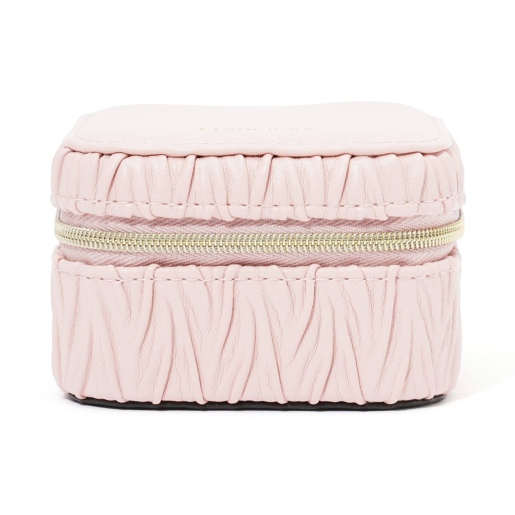 Elegant Pink Embossed Travel Jewelry Box - Compact Organizer for Necklaces, Rings & Earrings - Perfect for Vacation, Bridal Shower & Gift Giving