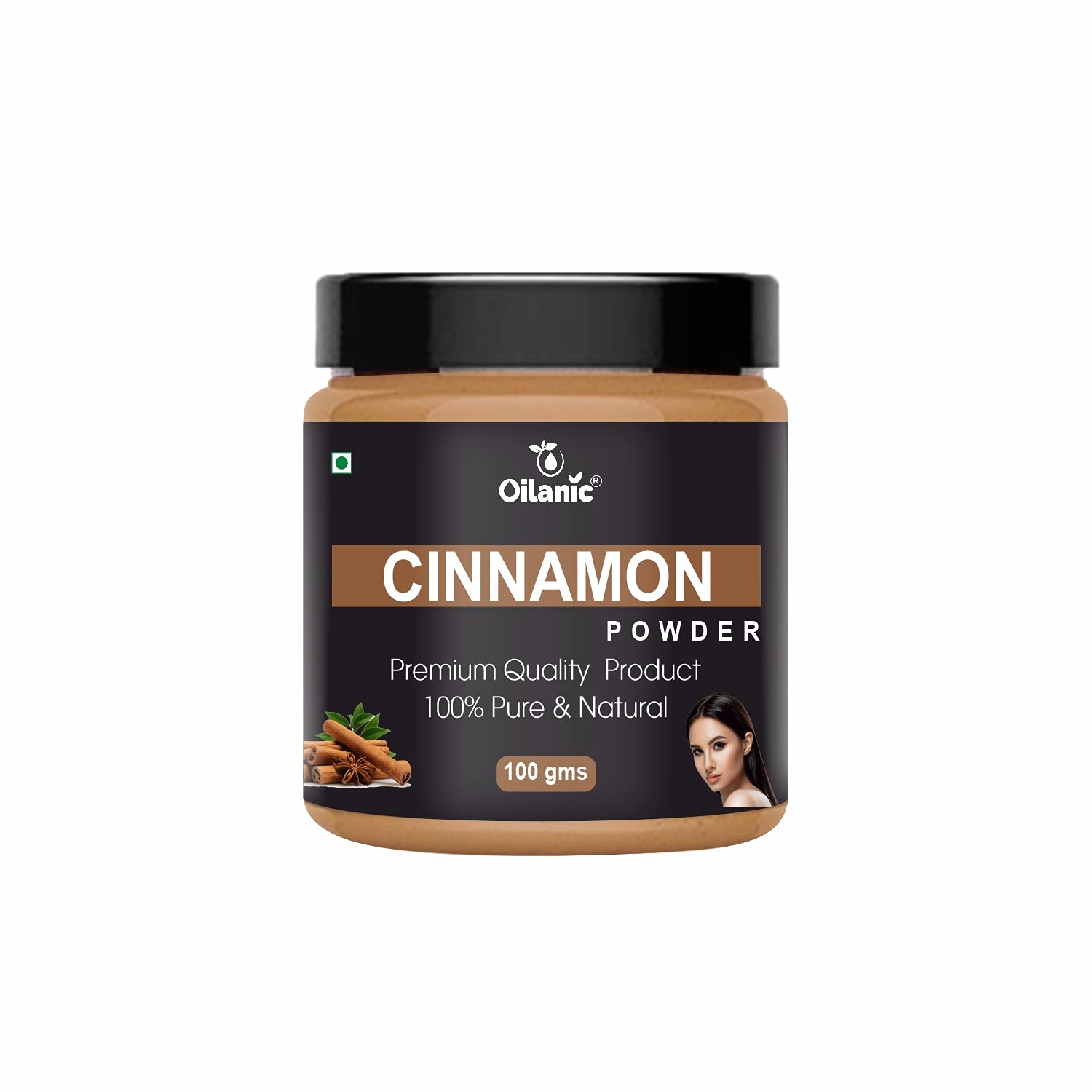 Oilanic 100% Pure & Natural Cinnamon Powder - Skin & Hair Care Combo Pack (2 Jars, 200g Each) | Organic Spice for Baking, Cooking & DIY Beauty Treatments