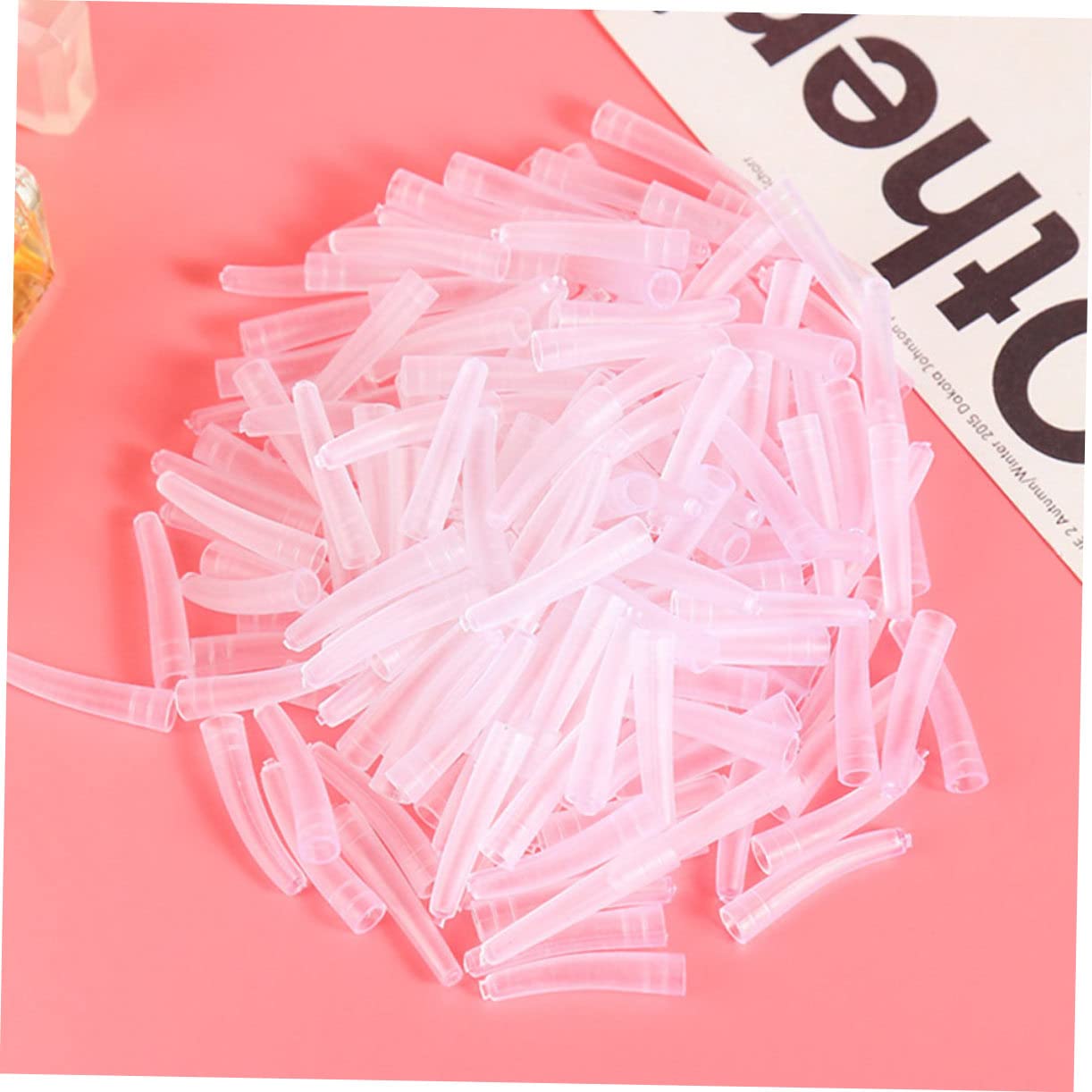 MERRYHAPY 2 Sets Professional Eyelash Extension Tweezers Cover - Protective Sleeve & Headgear for Precision Lash Tools - White (Perfect for Salon, Home Use & Travel)