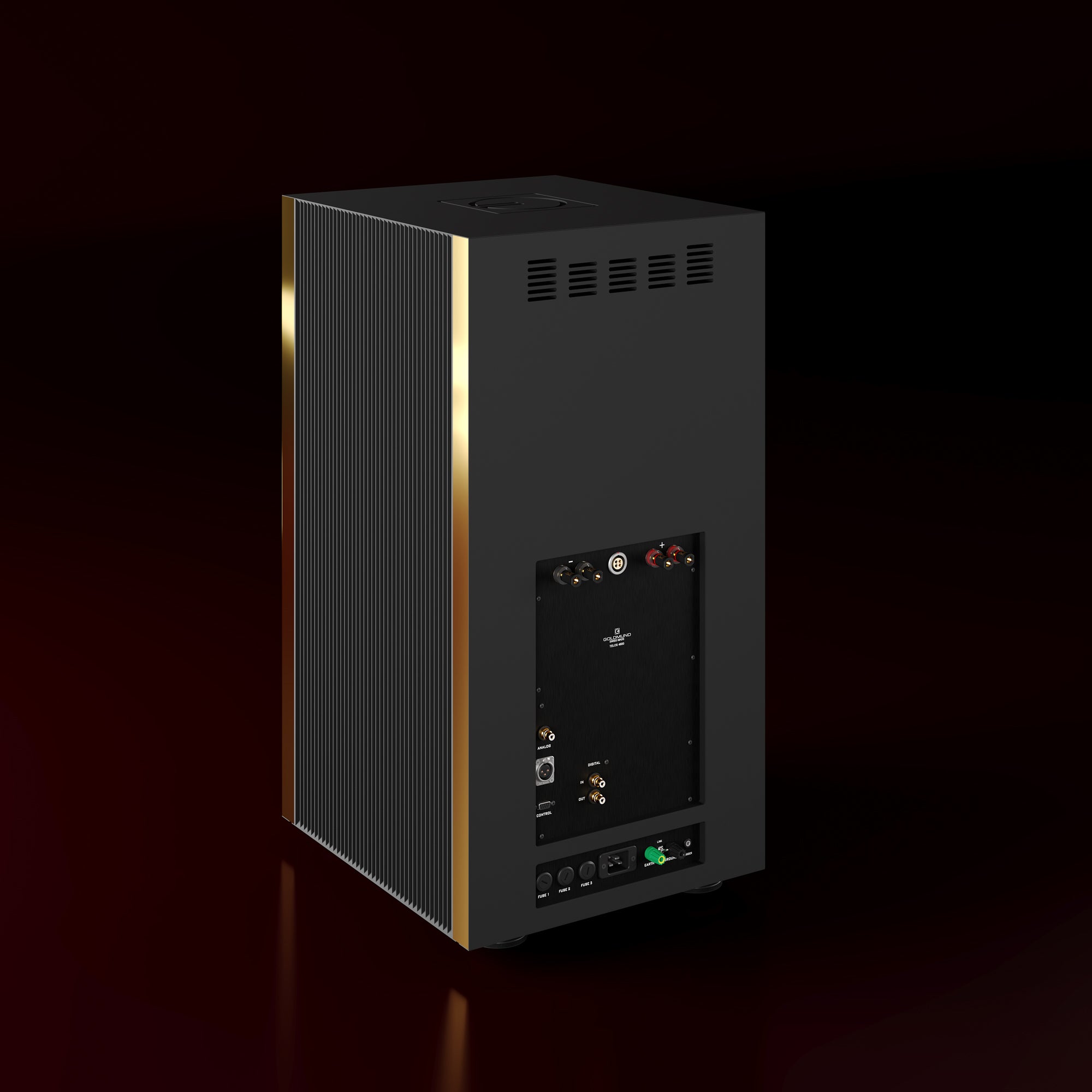 Goldmund TELOS 4800 High-End Mono Power Amplifier - Premium Audio Equipment for Home Theater & Professional Studio Use