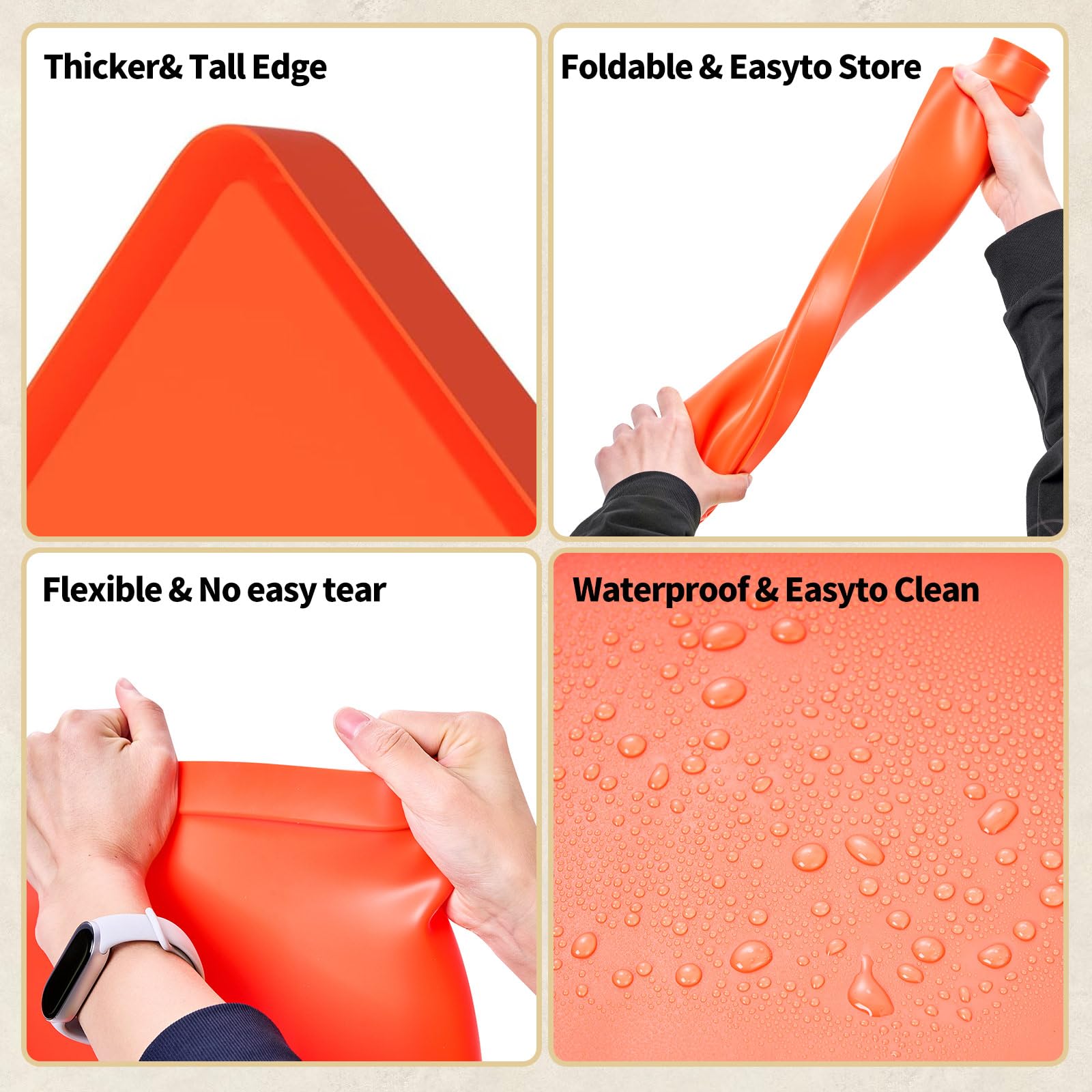 Blackstone 28 Inch Griddle Cover - Heavy Duty Silicone Protective Mat for 28