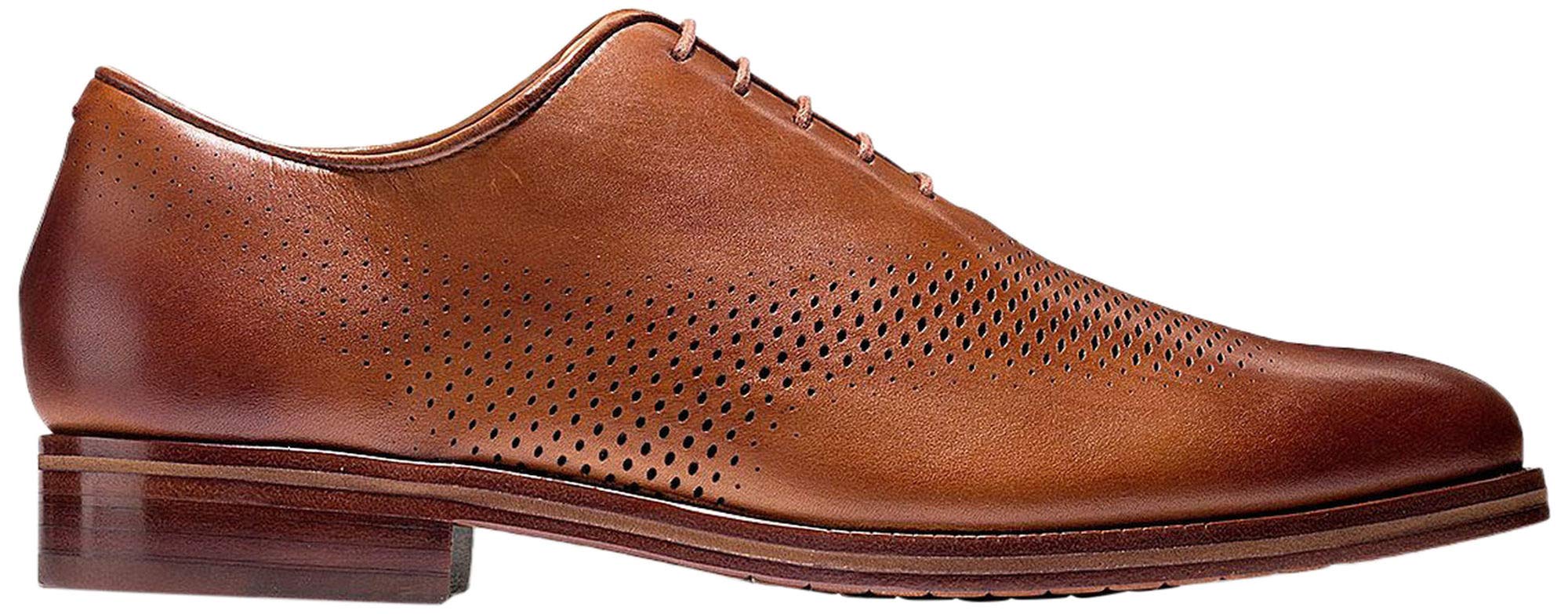 Cole Haan Men's Washington Grand Laser Wingtip Oxford Dress Shoes – Classic Wingtip Design for Business, Office & Formal Occasions
