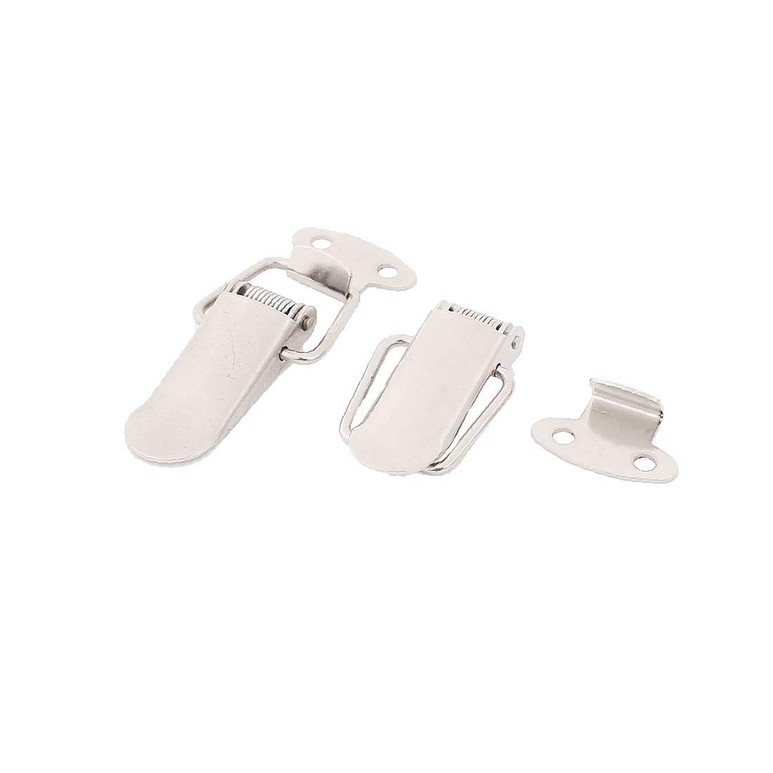 Stainless Steel Spring Toggle Latch Catch 2 Pack - Heavy Duty Drawer Case Box Cabinet Lock for Toolbox, Furniture & DIY Projects
