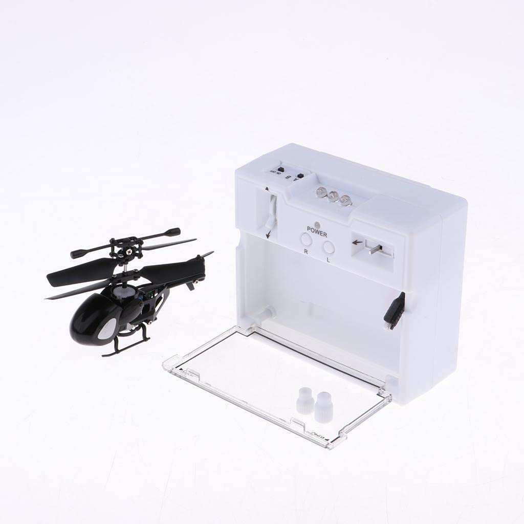 Enakshi 2.5 Channel Mini RC Helicopter Toy - Micro Plastic Remote Control Helicopter for Kids & Adults (Black) | Indoor Flying Toy for Birthday Gifts, STEM Learning & Family Fun