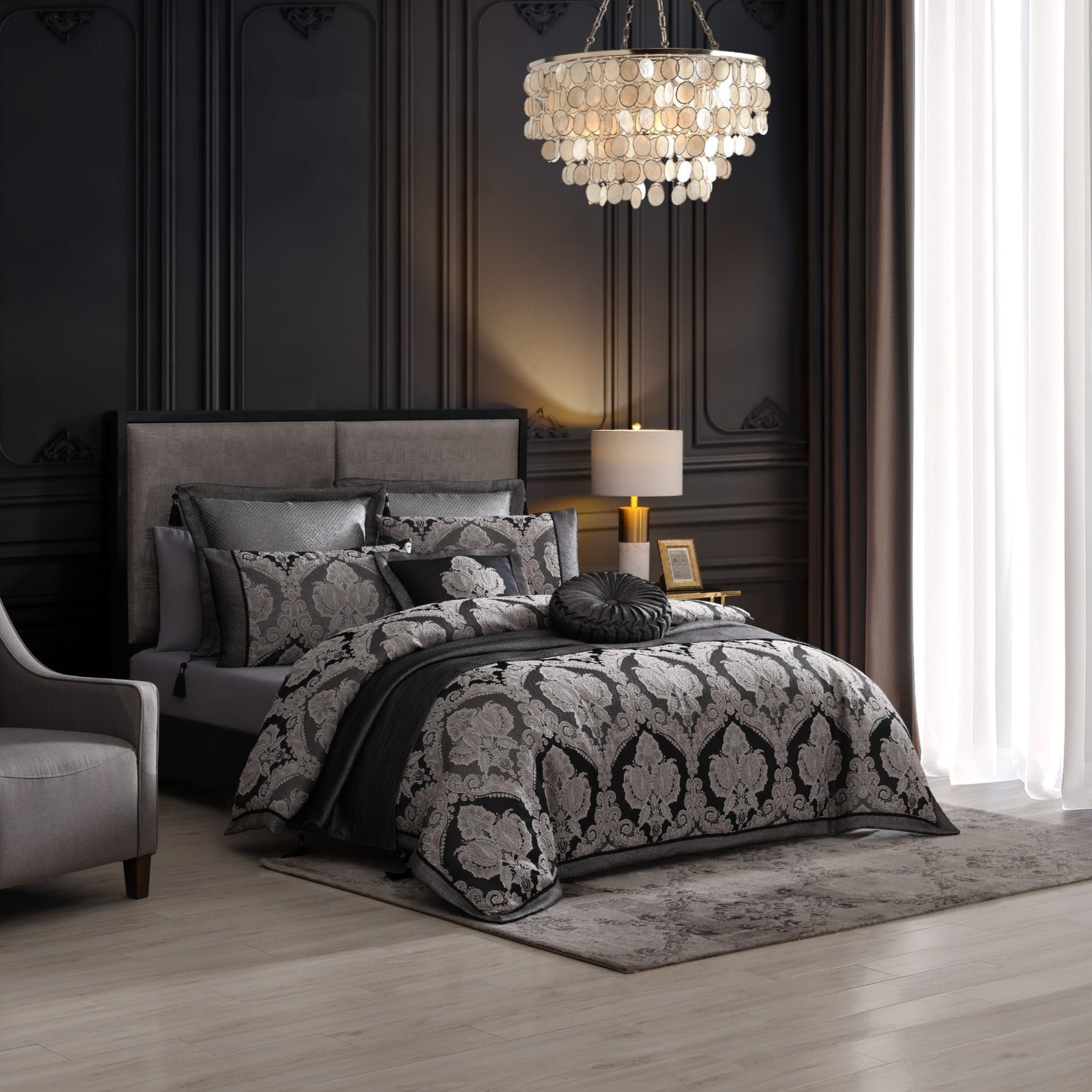 Emerson Granite Quilt Cover Set by Davinci - Luxury Bedding for Modern Bedrooms | Perfect for Master Suites & Guest Rooms