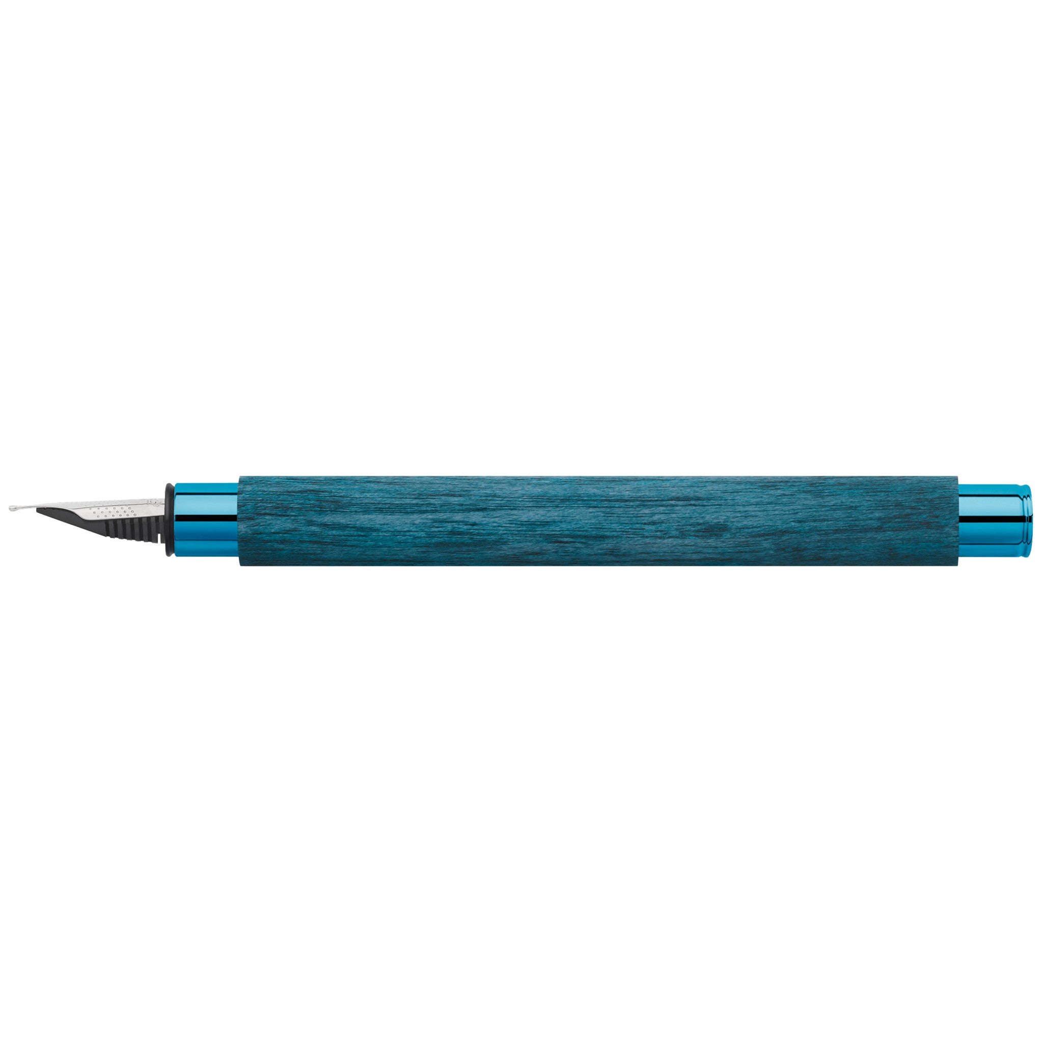Premium Blue Wood Ambition Fountain Pen with Fine Nib #148031 - Perfect for Elegant Writing, Calligraphy, and Professional Note-Taking