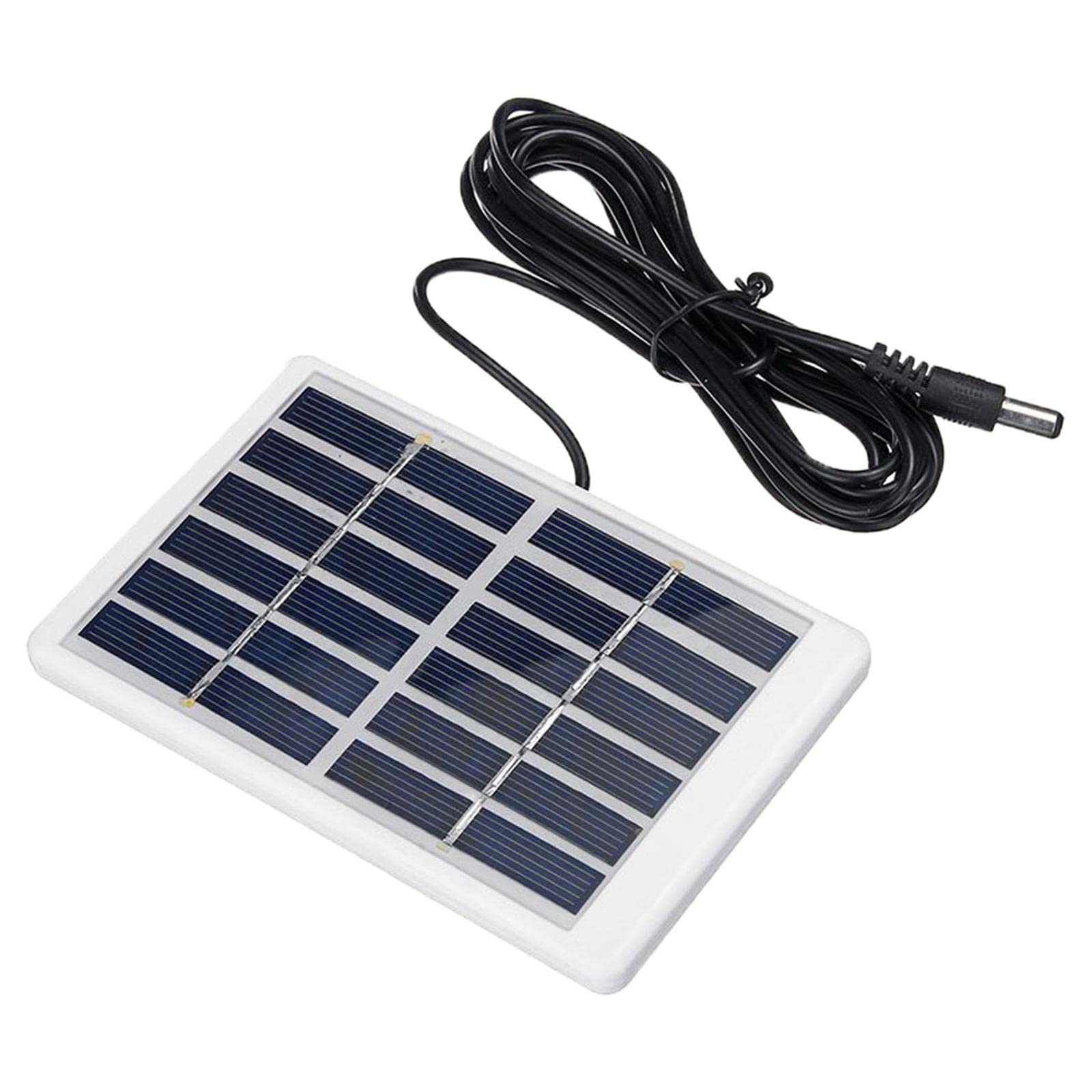 Portable DIY Solar Charger Kit - Polycrystalline Solar Panel with 3M Wire & DC Plug for Phone Charging | Outdoor Camping, Emergency Power, RV Travel, Backpacking Essentials