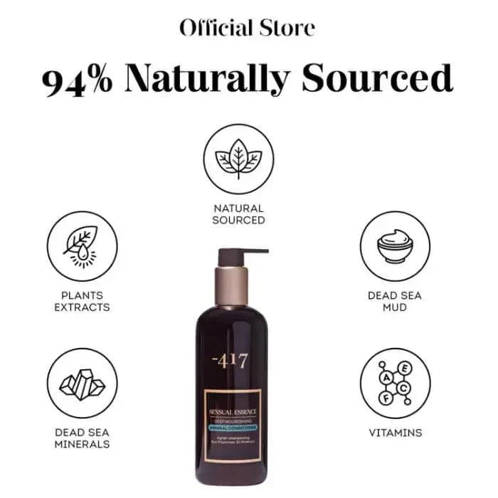 Minus 417 Deep Nourishing Mineral Conditioner for Dry & Damaged Hair | Sulfate-Free & Vegan Hair Treatment | Eco-Friendly Refill Pack | Perfect for Salon-Quality Care at Home