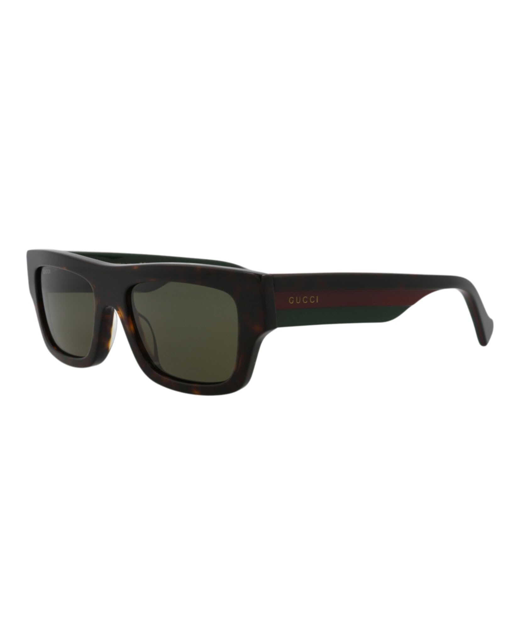 Gucci GG1301S Havana Green 55mm Men's Sunglasses – Polarized UV Protection for Outdoor Activities, Driving & Fashion