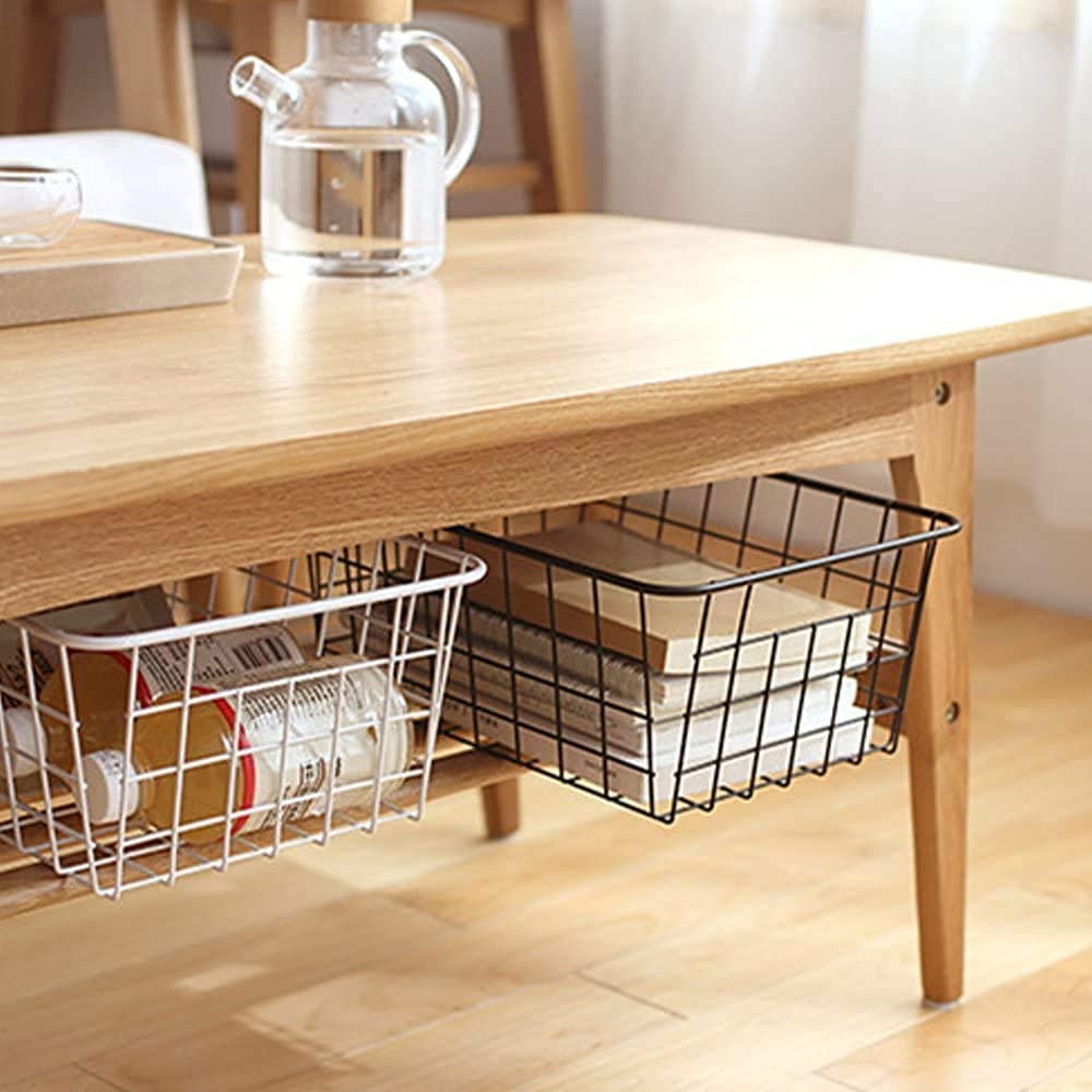 Redrubbit Wire Storage Basket & Cabinet Shelf Organizer - Perfect for Kitchen, Bathroom, and Closet Organization