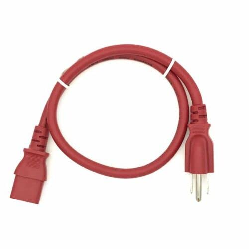 Microsoft Xbox ONE Power Brick Charger Adapter - 2FT Red Replacement Power Supply Cord Cable for Gaming & Home Entertainment Setup