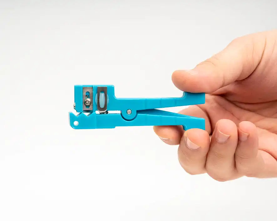 Compact Fiber Slitter and Ring Tool for 0-0.250 OD - Precision Fiber Optic Cable Cutting & Stripping Tool - Ideal for Network Installations & Telecom Repairs