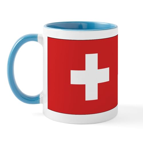 White/Blue Inside - Switzerland Civil Ensign Mug