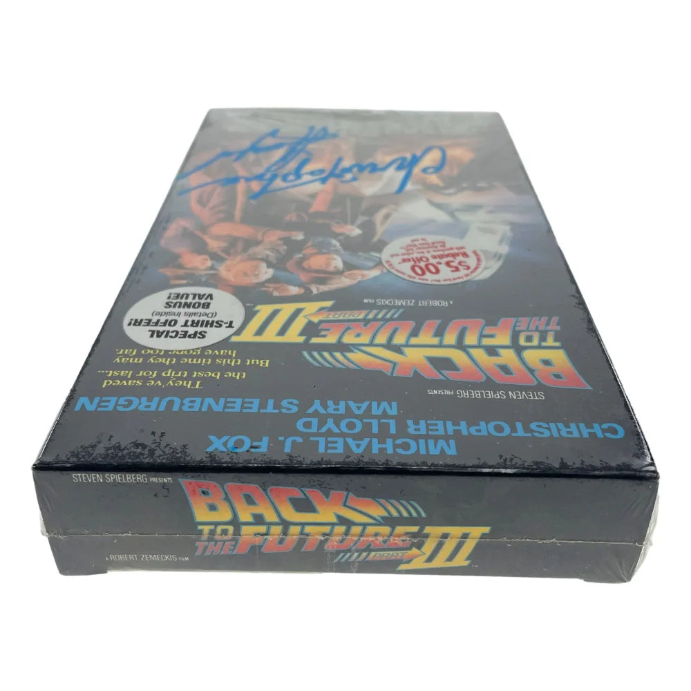 Christopher Lloyd Autographed Back to the Future III VHS Tape (1990) - JSA COA Certified Signed Collectible - Perfect for Movie Memorabilia Collections & 80s Nostalgia Gifts
