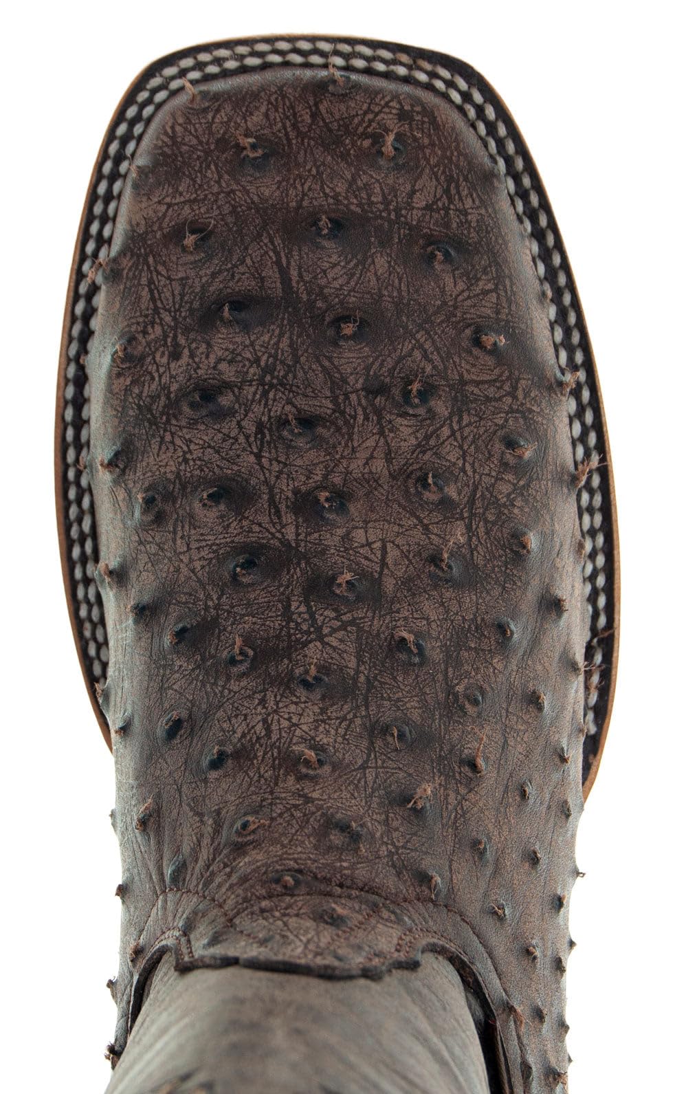 Soto Boots Men's Out of the Wild Ostrich Print Cowboy Boots - Genuine Leather Western Boots for Men H50031 | Perfect for Rodeo, Country Dancing & Western Fashion