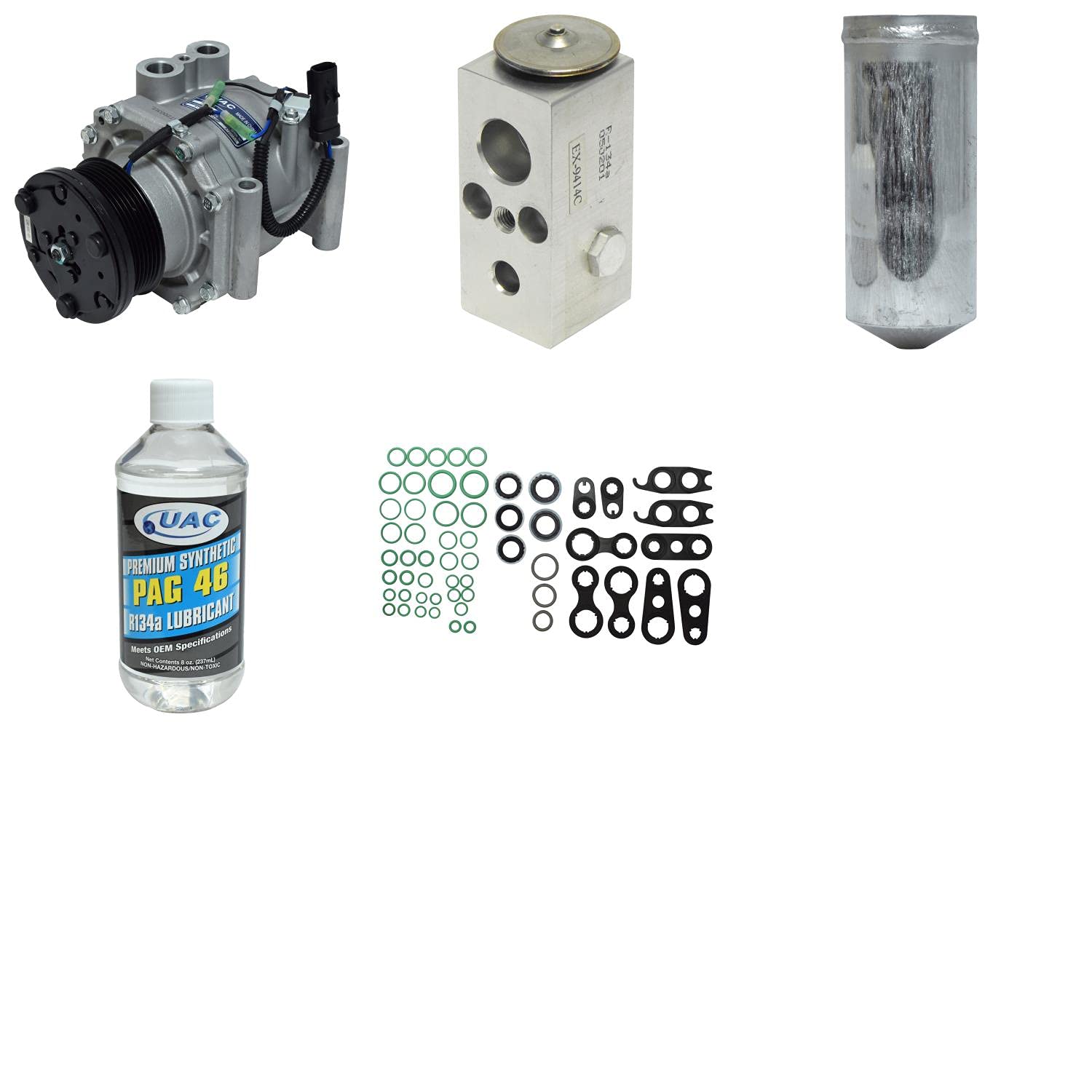 High-Quality HVAC A/C Compressor Replacement Kit for Car & Truck - Durable Auto Air Conditioning Repair Parts for Home & Professional Use