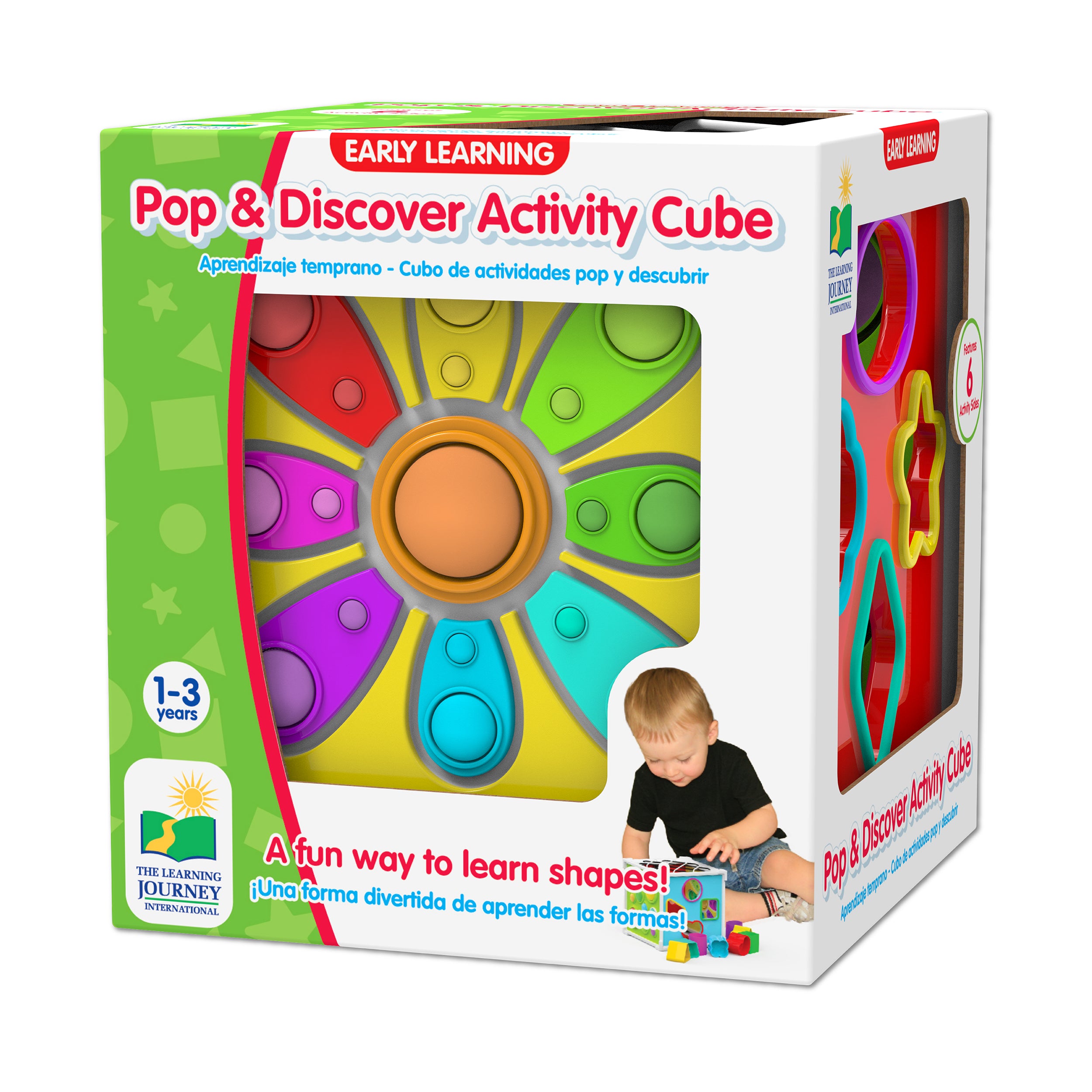 Early Learning Pop & Discover Activity Cube - Multisensory Exploration Toy for Toddlers & Babies - Educational Sensory Play for Fine Motor Skills Development - Perfect for Daycare, Preschool & Home Learning