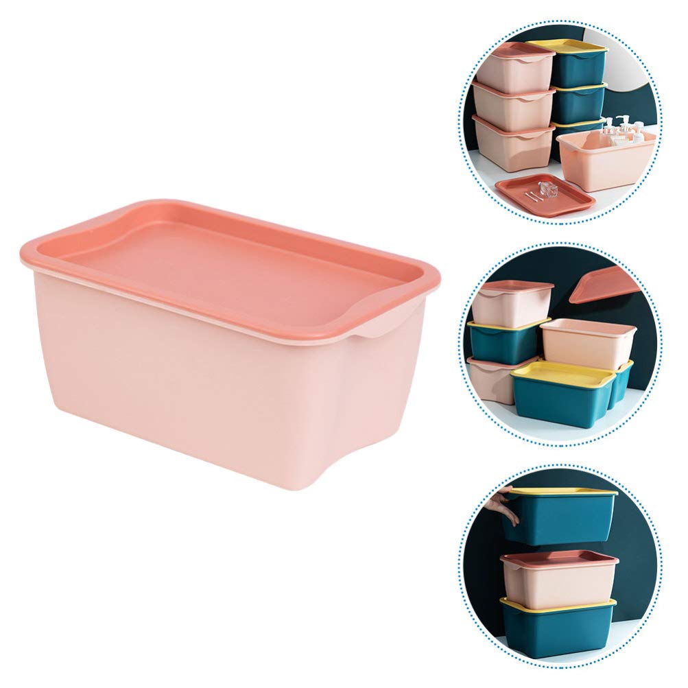Hemoton Plastic Storage Bins with Drawers - 1PC Organizer Box for Toys, Jewelry, Office Supplies | Desktop & Shelf Storage Solution for Home & Office Organization