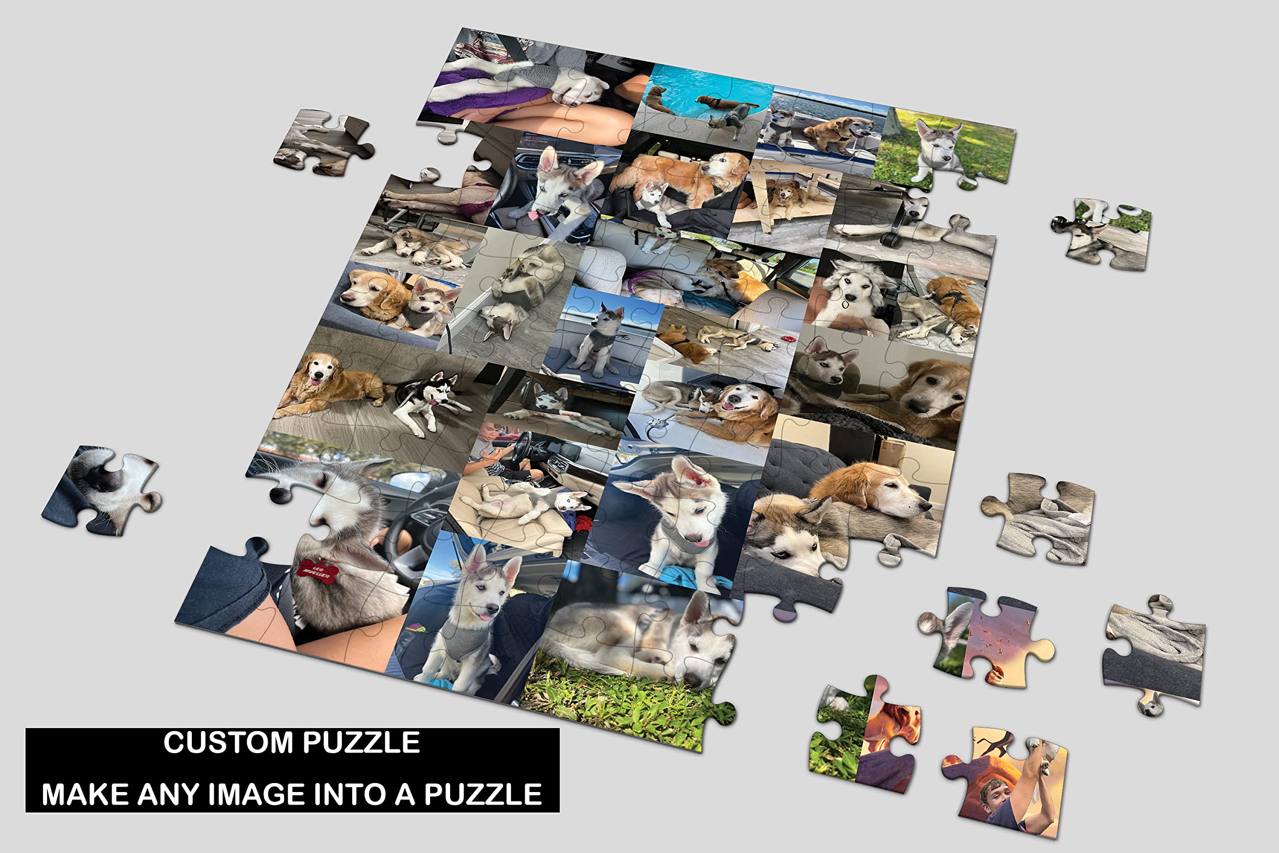 Custom Photo Jigsaw Puzzle - Personalized 80-Piece Puzzle with Your Own Picture | Made in USA | Perfect for Gifts, Home Decor & Family Game Night