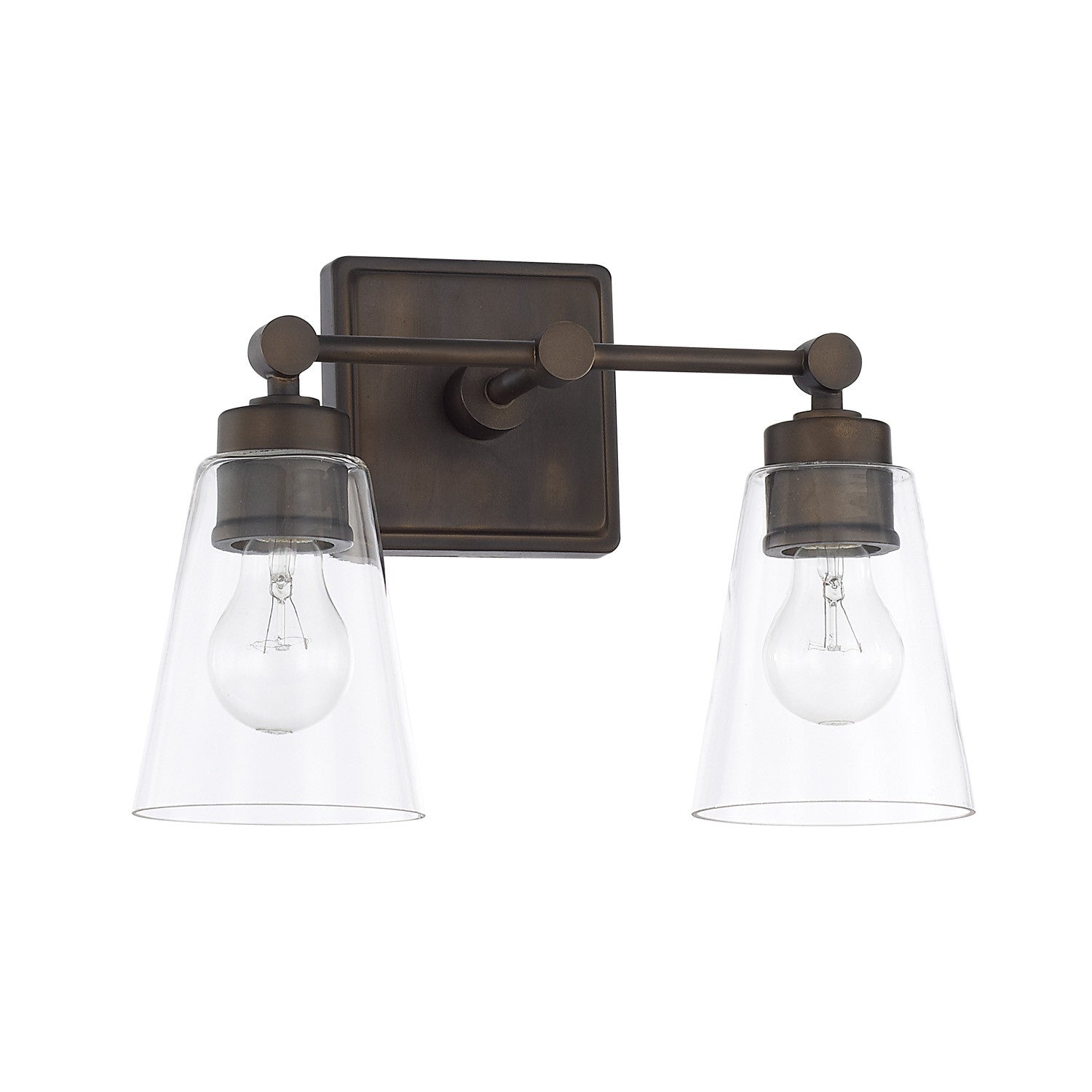 Josey Vanity Light - Modern Bathroom Wall Sconce with Clear Glass Shades, 3-Light Fixture for Makeup Mirror Lighting, Bedroom or Dressing Room Decor - Perfect for Vanity, Powder Room & Spa Style Bathrooms
