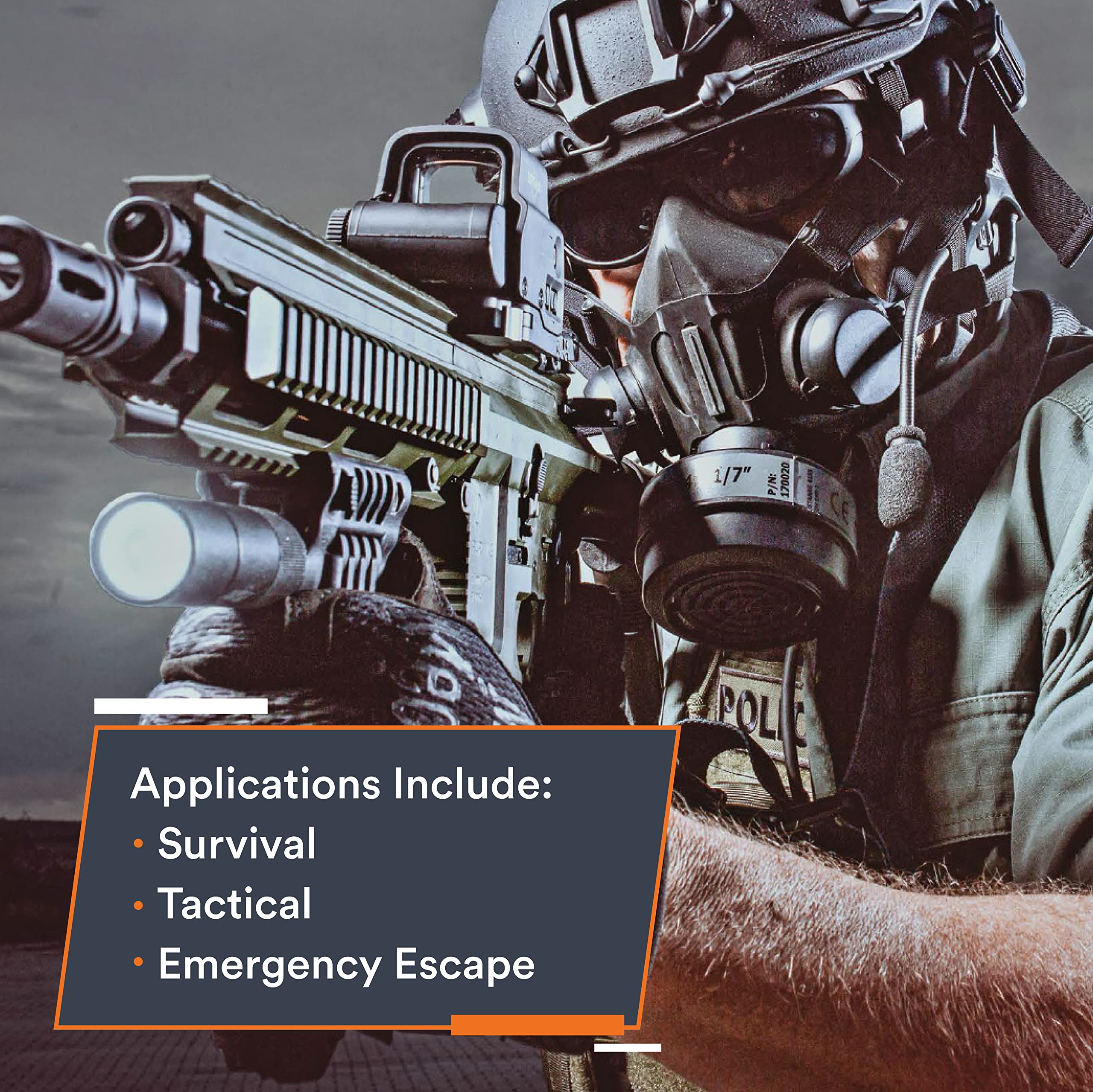 Tactical Air-Purifying Respirator Mask (TAPR) - Reusable N95 Equivalent for Outdoor, Construction & Emergency Preparedness - Ideal for Hiking, Woodworking & Pollution Protection