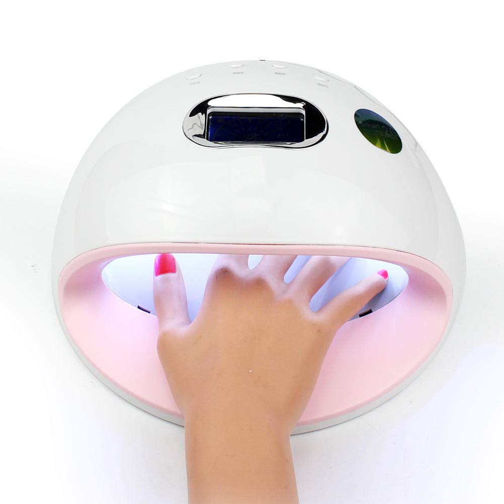 Professional UV LED Gel Nail Lamp - 72W Dual Light Source with Smart Auto-Sensing for Ultra-Fast Curing | 30 LED Beads Nail Dryer for Salon & Home Manicure | Safe & Efficient Gel Polish Light for DIY Nail Art & Professional Use