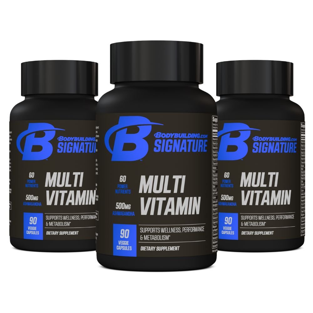 Bodybuilding.com Signature Multivitamin - 3 Pack (270 Capsules Total) for Muscle Recovery & Workout Performance | Premium Sports Nutrition Supplement for Athletes & Fitness Enthusiasts